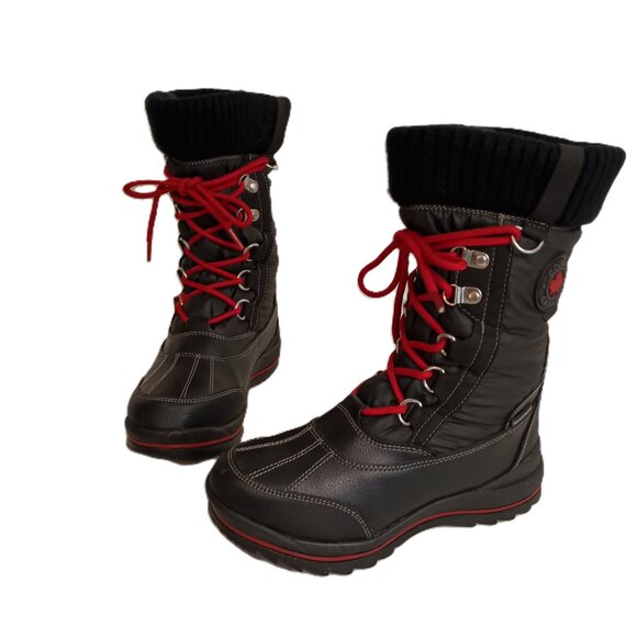 Cougar Canada Storm Como Black Winter Boots Insulated Waterproof Women’s Size 6 - Picture 2 of 16